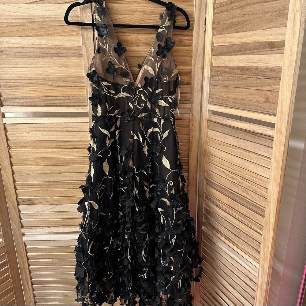 Marchesa Notte High-Low 3D Petal Cocktail Dress size 2 - Picture 6 of 9
